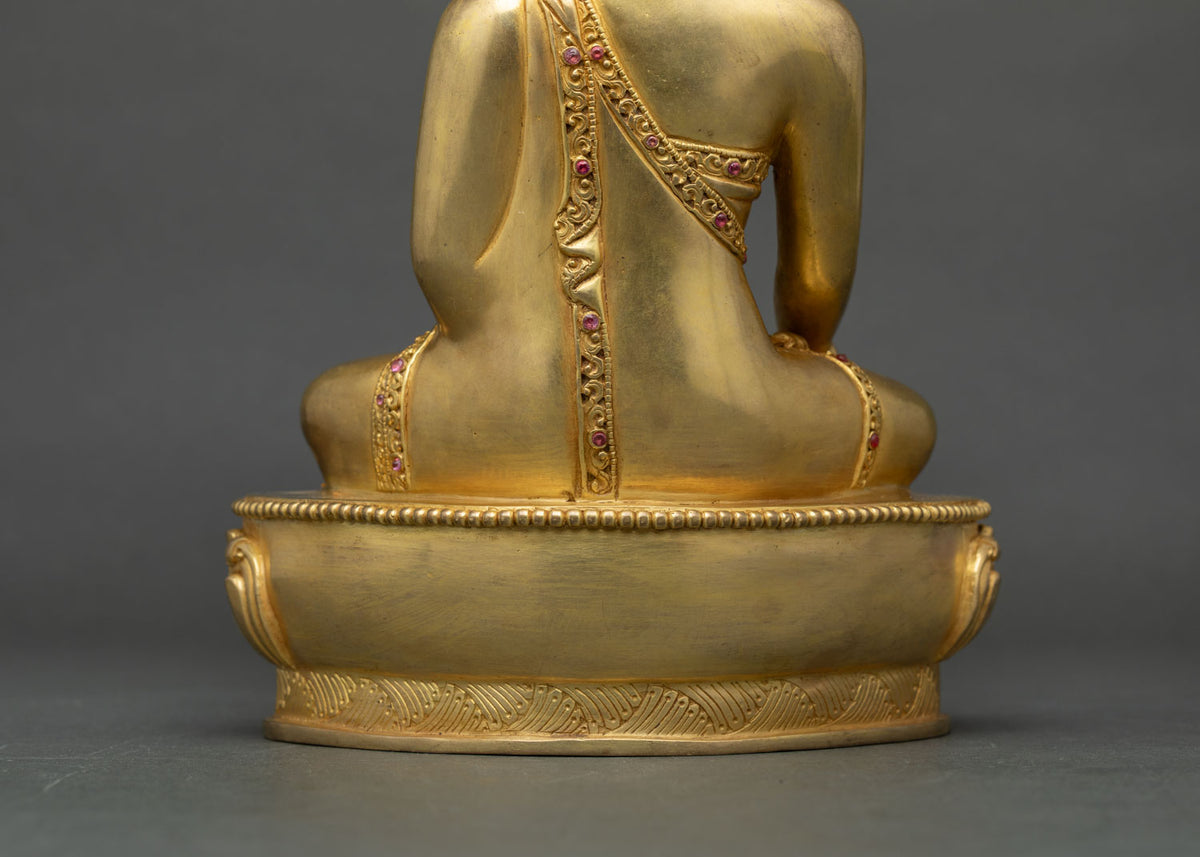 Enlightened Gautama Buddha Statue | Handcrafted Nepalese Metalwork