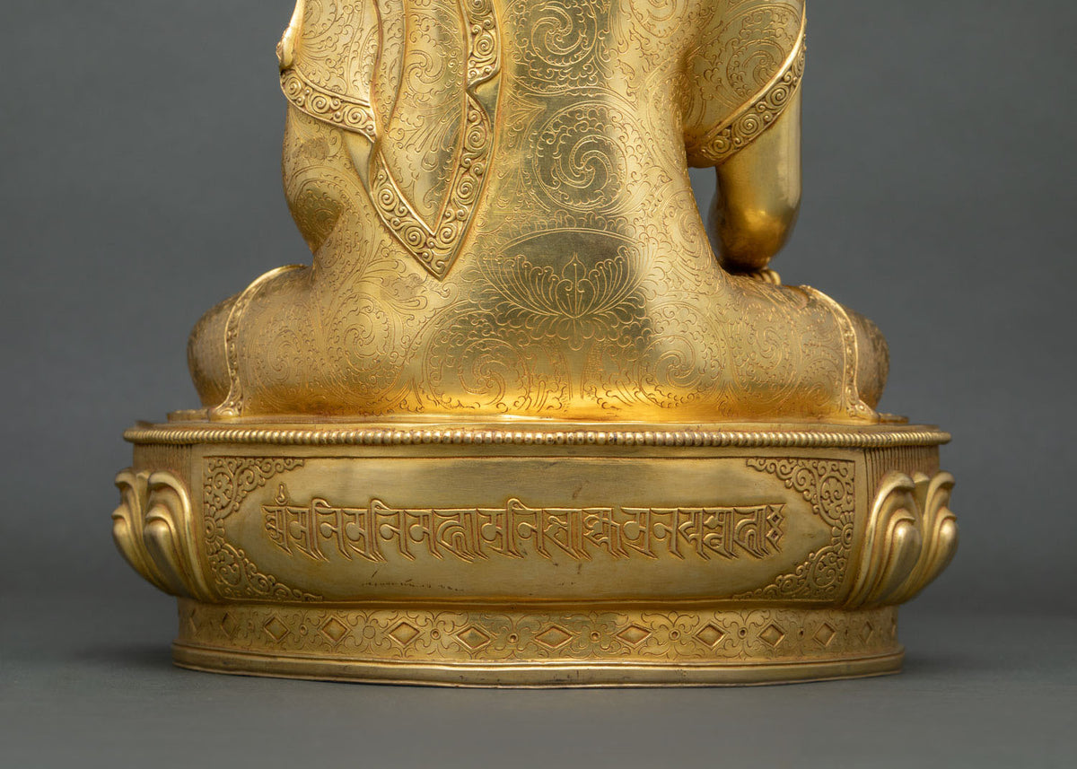 Shakyamuni Buddha Sculpture from Nepal | Traditional Newari Artwork