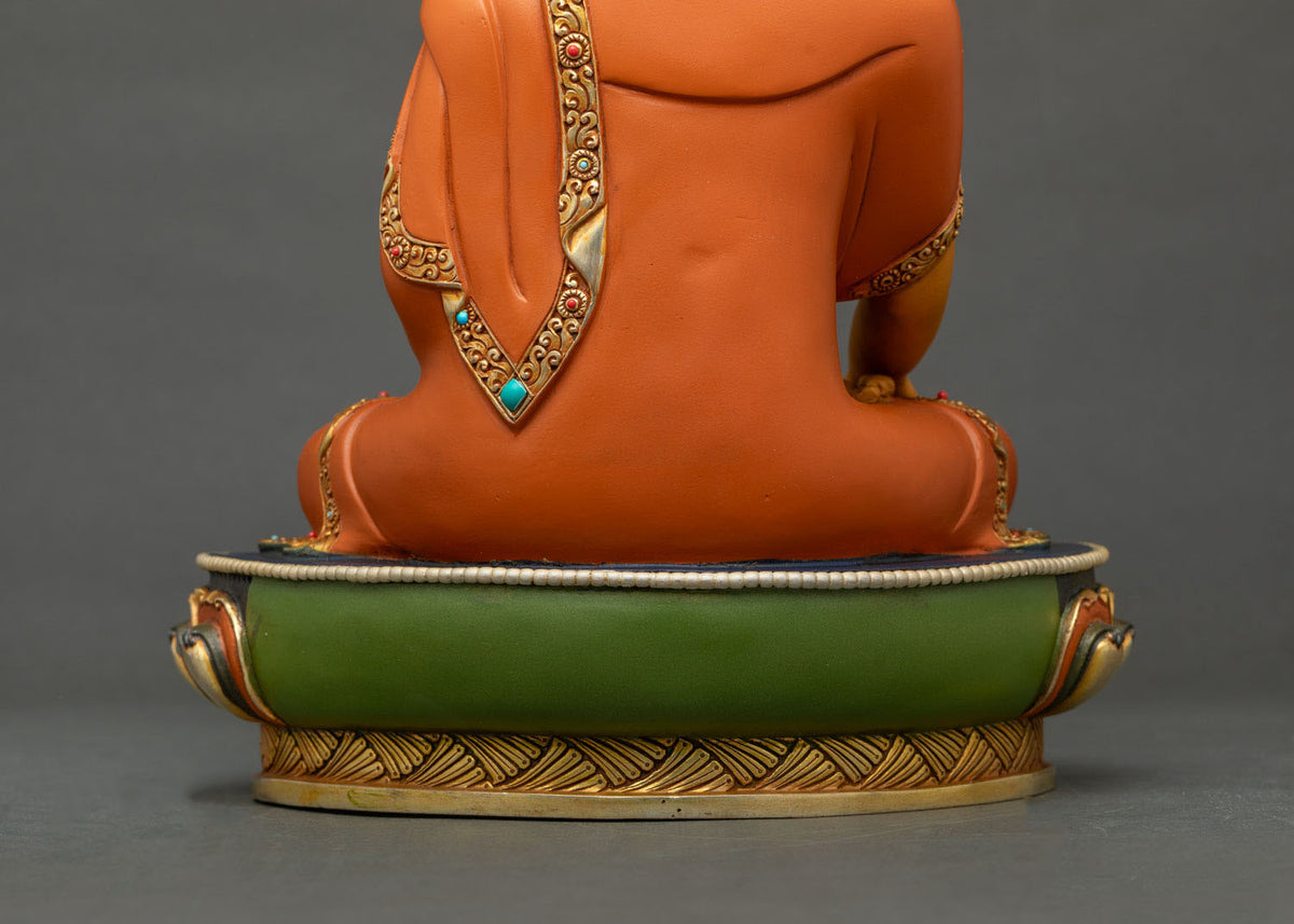 Colorful Shakyamuni Buddha Statue from Nepal – Calming Spiritual Decor