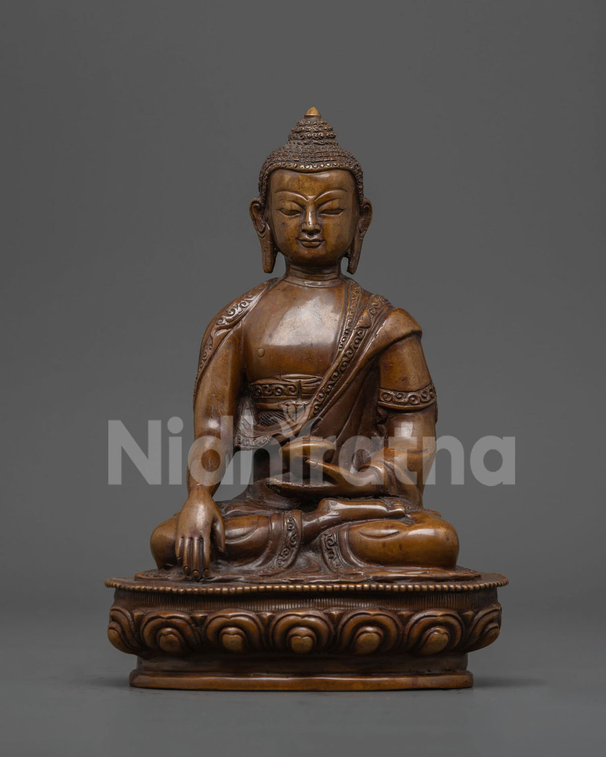 Oxidized Shakyamuni Buddha Statue | Mindfulness and Meditation