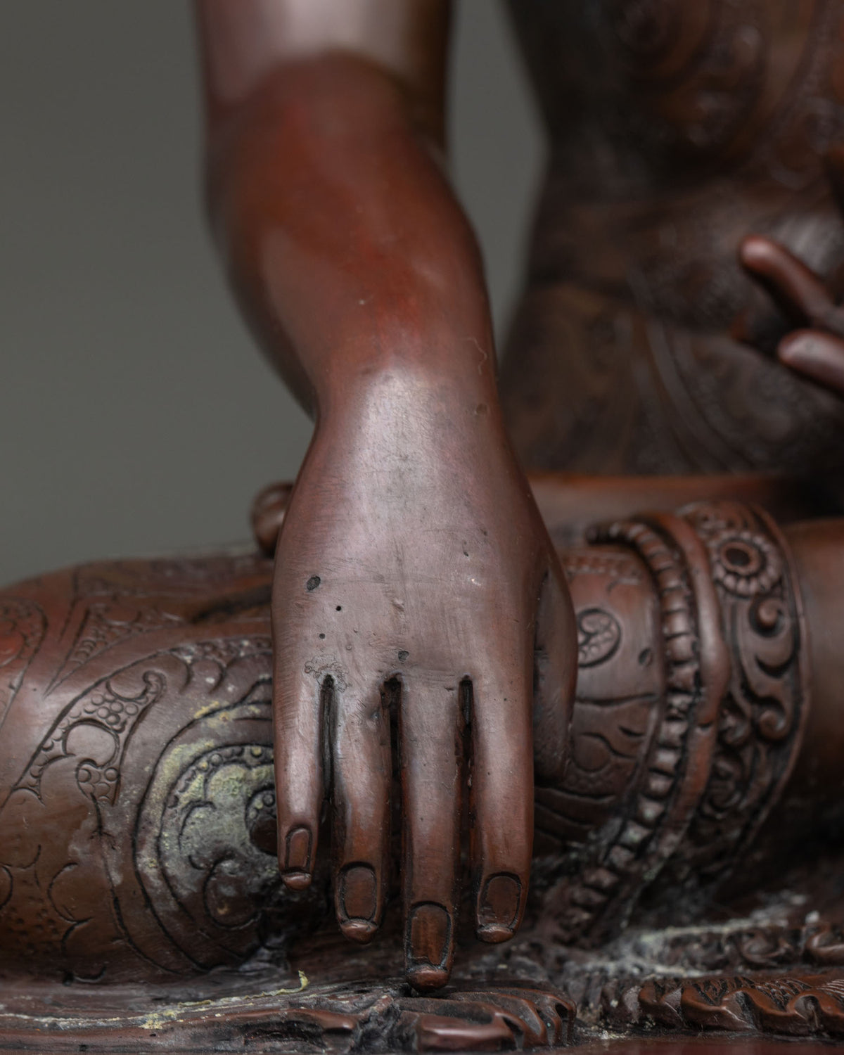 Shakyamuni Buddha Statue | Traditional Copper Sculpture from Nepal