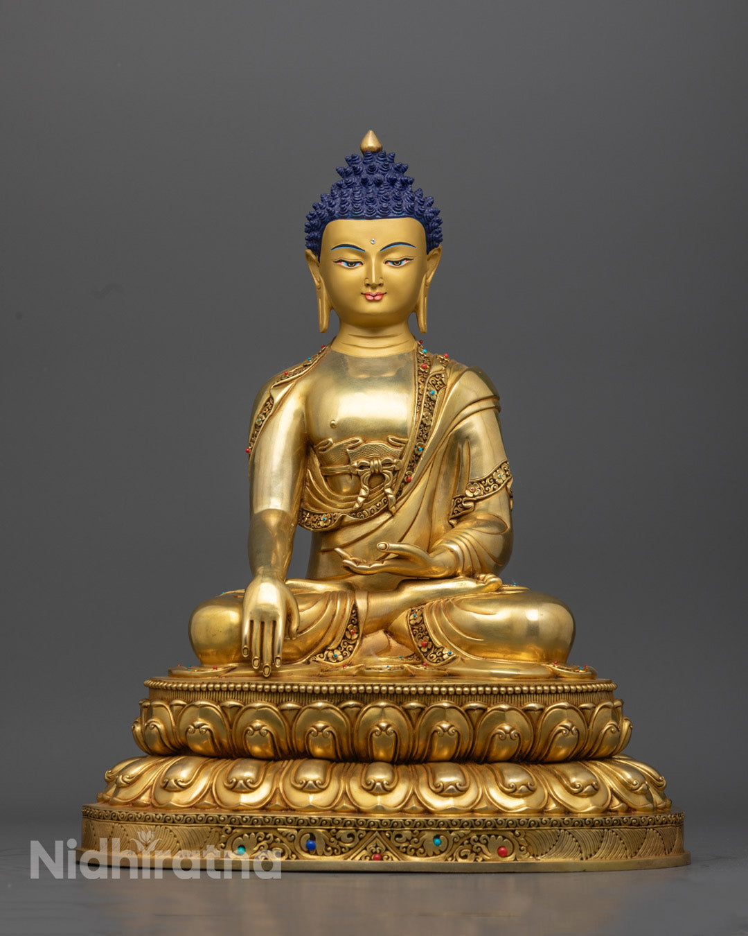 Sacred Shakyamuni Buddha Statue | Traditional Tibetan Art