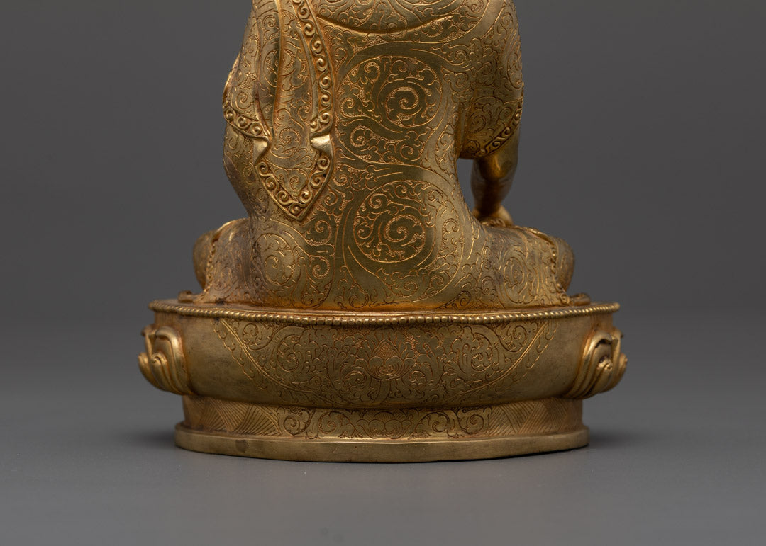 Sakyamuni Buddha Statue – Tibetan Buddhist Altar Sculpture