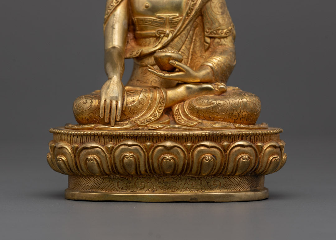 Sakyamuni Buddha Statue – Tibetan Buddhist Altar Sculpture