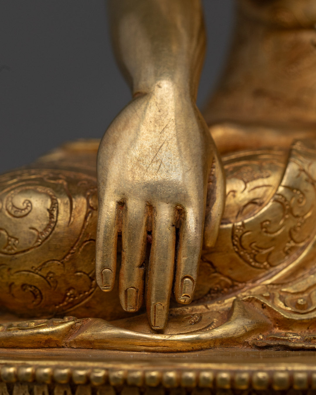 Sakyamuni Buddha Statue – Tibetan Buddhist Altar Sculpture
