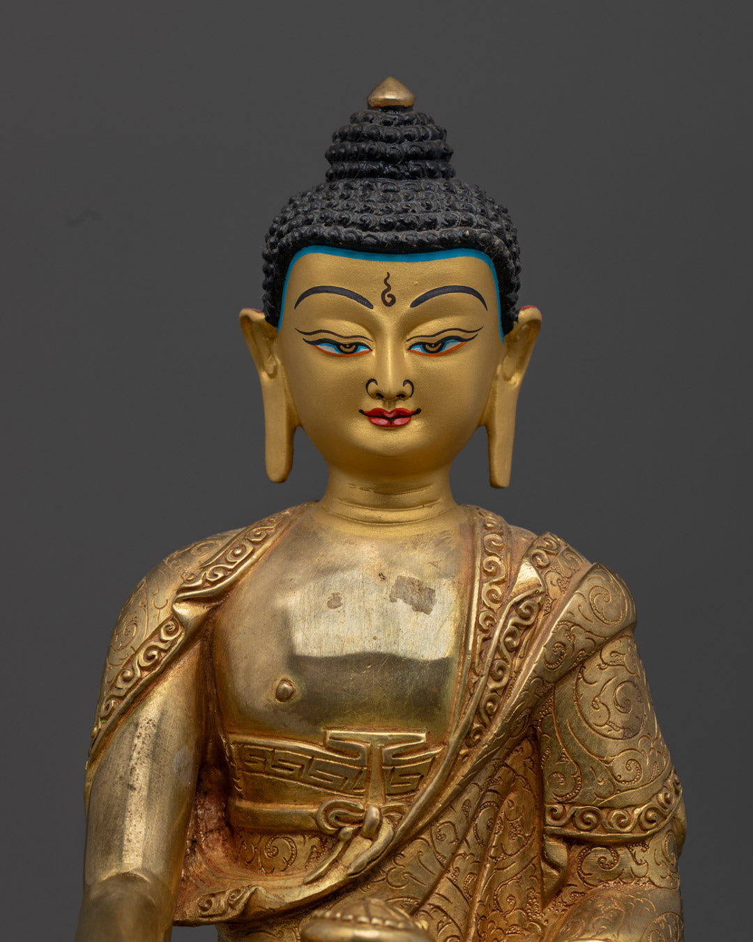 Sakyamuni Buddha Statue – Tibetan Buddhist Altar Sculpture