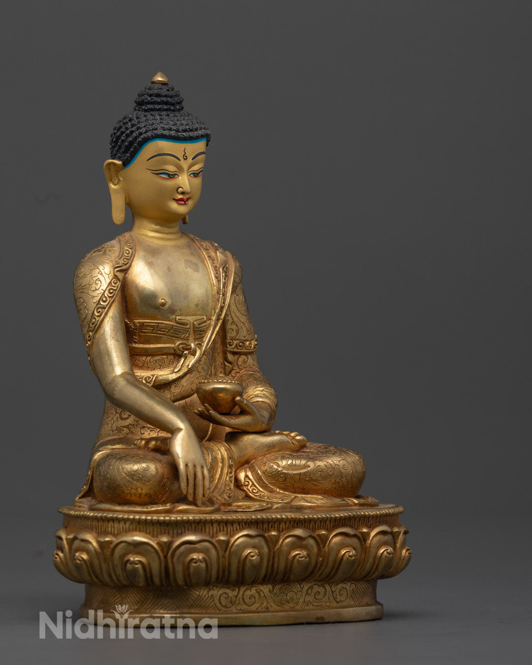 Sakyamuni Buddha Statue – Tibetan Buddhist Altar Sculpture