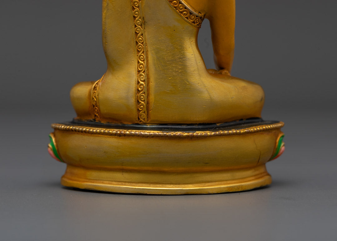 Yellow Shakyamuni Buddha Sculpture | Symbol of Inner Peace