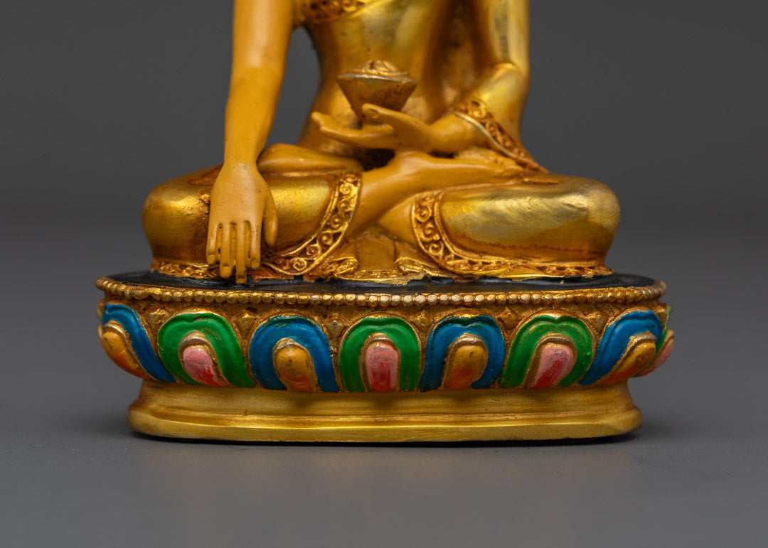Yellow Shakyamuni Buddha Sculpture | Symbol of Inner Peace