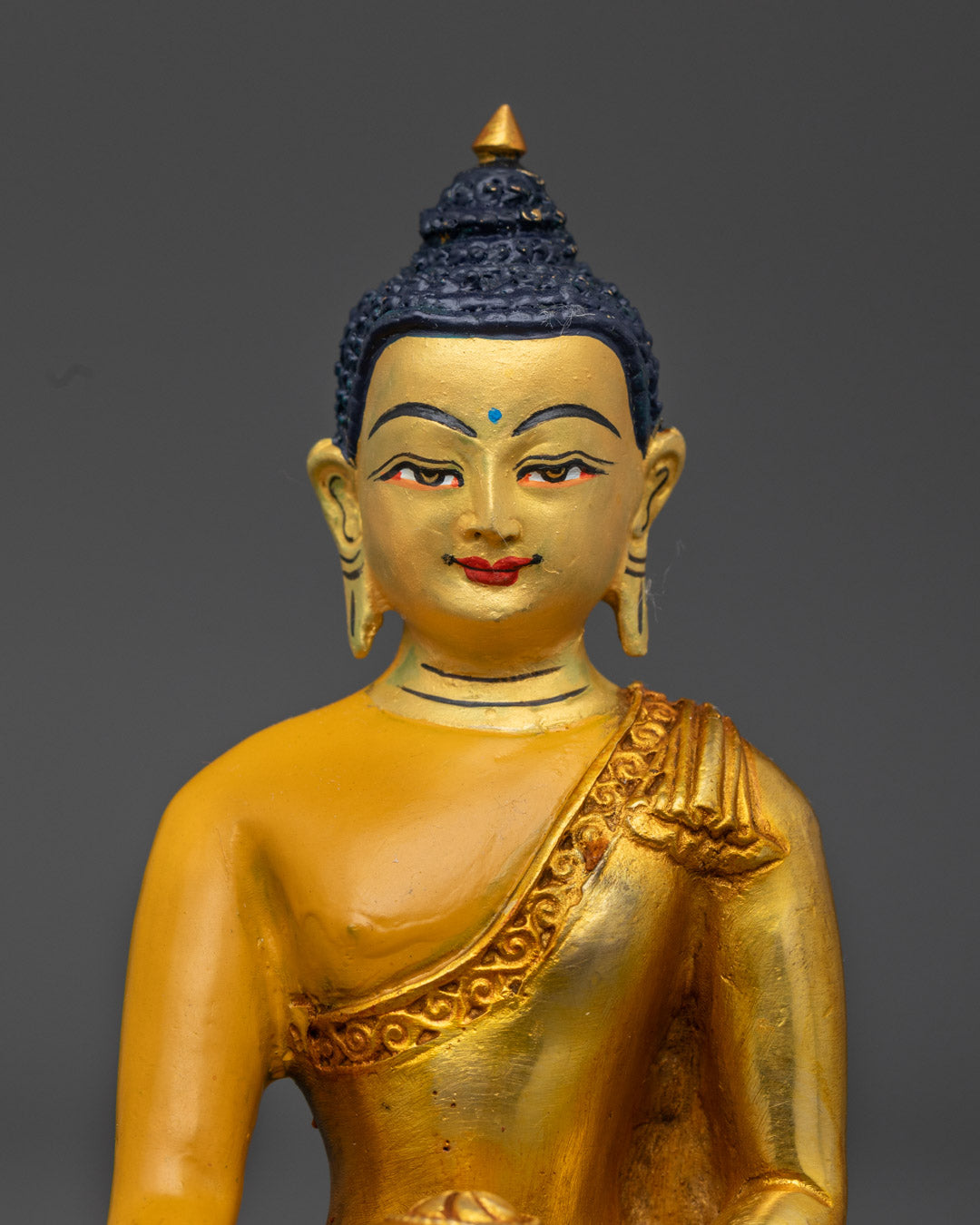 Yellow Shakyamuni Buddha Sculpture | Symbol of Inner Peace