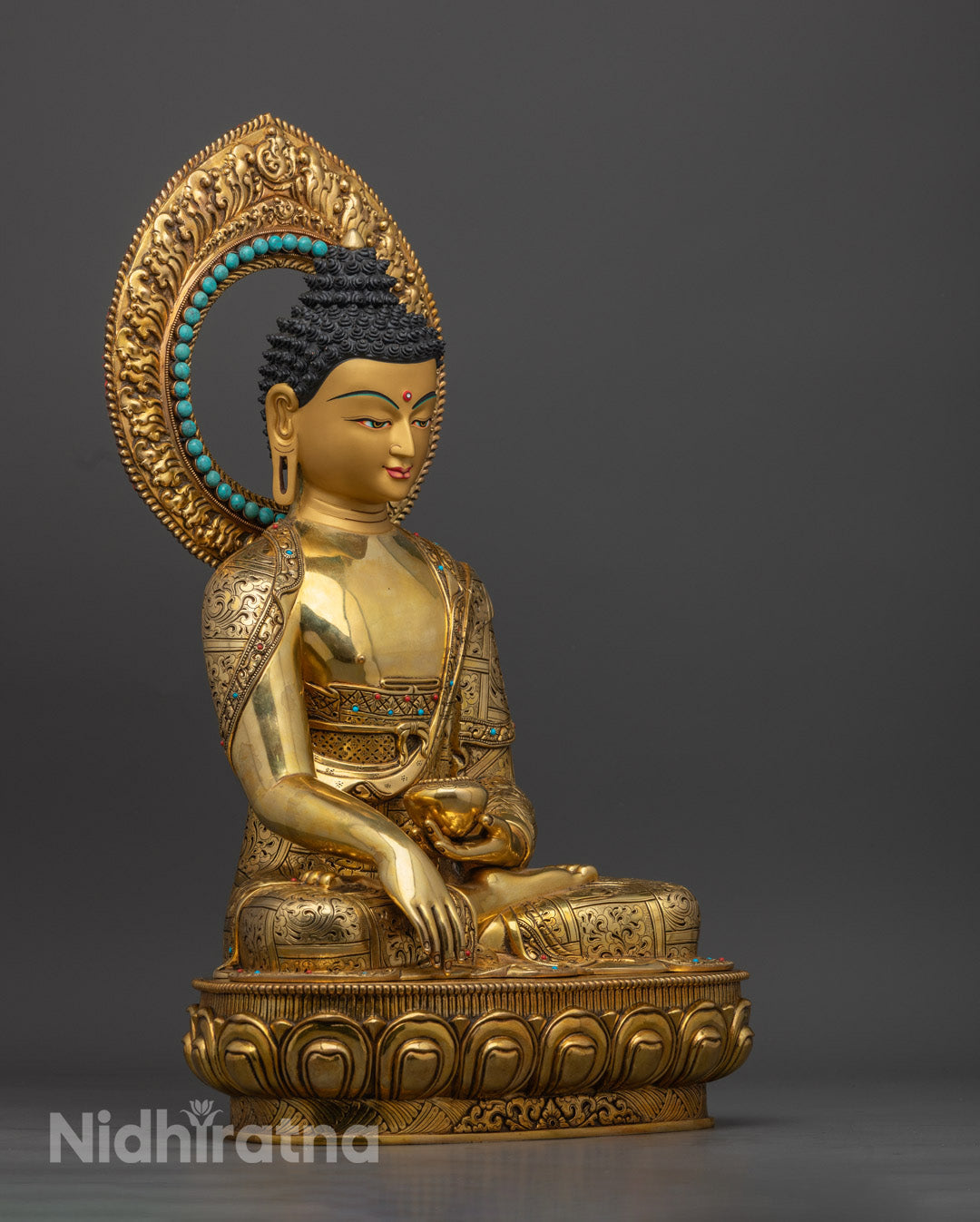 Shakyamuni Buddha Statue | Hand-Carved Tibetan Buddha