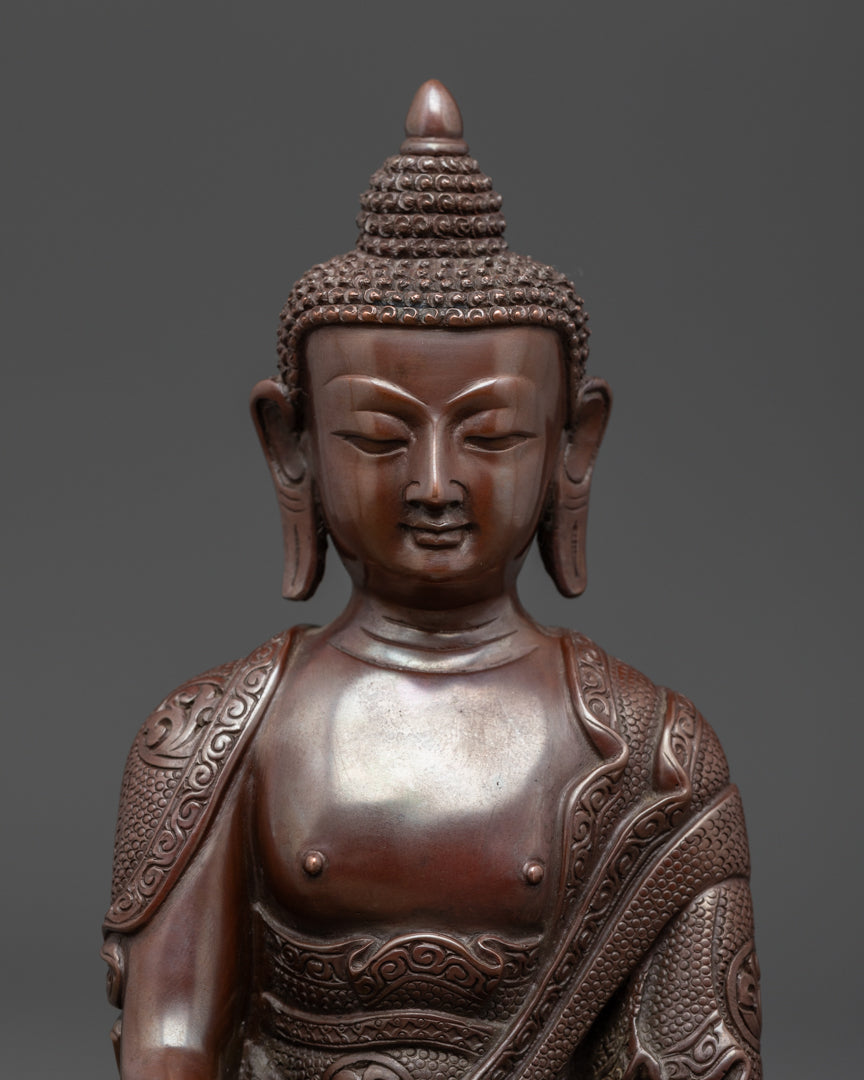 Oxidize Shakyamuni Buddha statue | Himalayan Tibetan Artwork