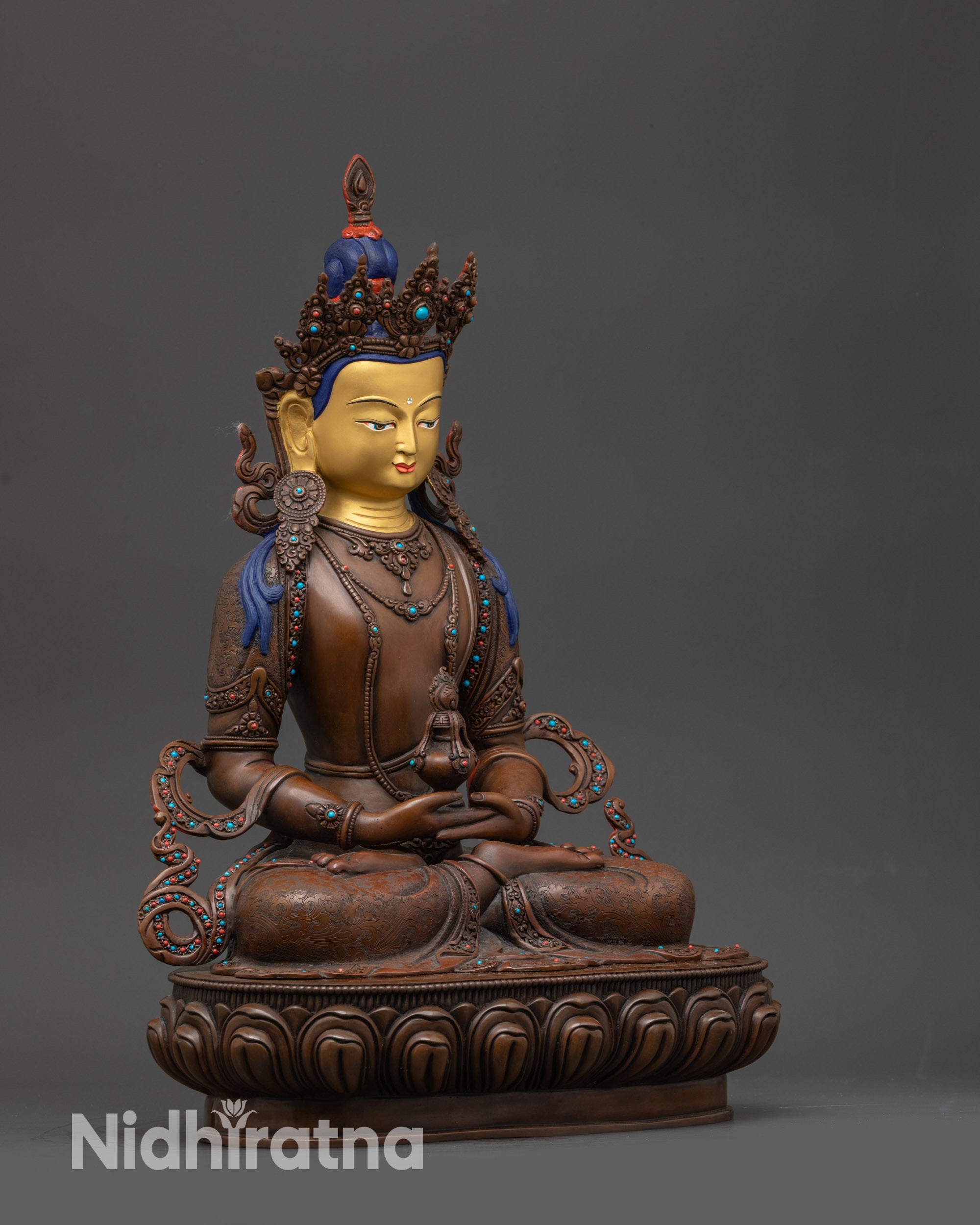 altar and meditation statue