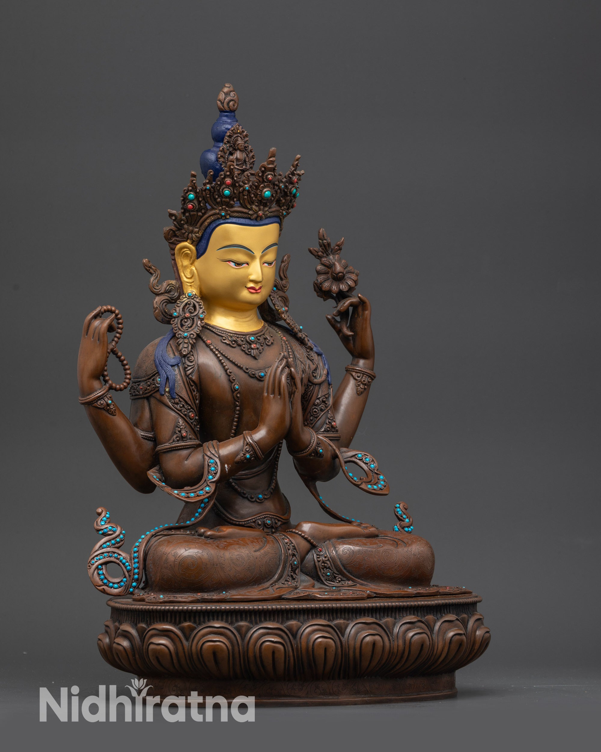 Tibetan Buddhist altar statue