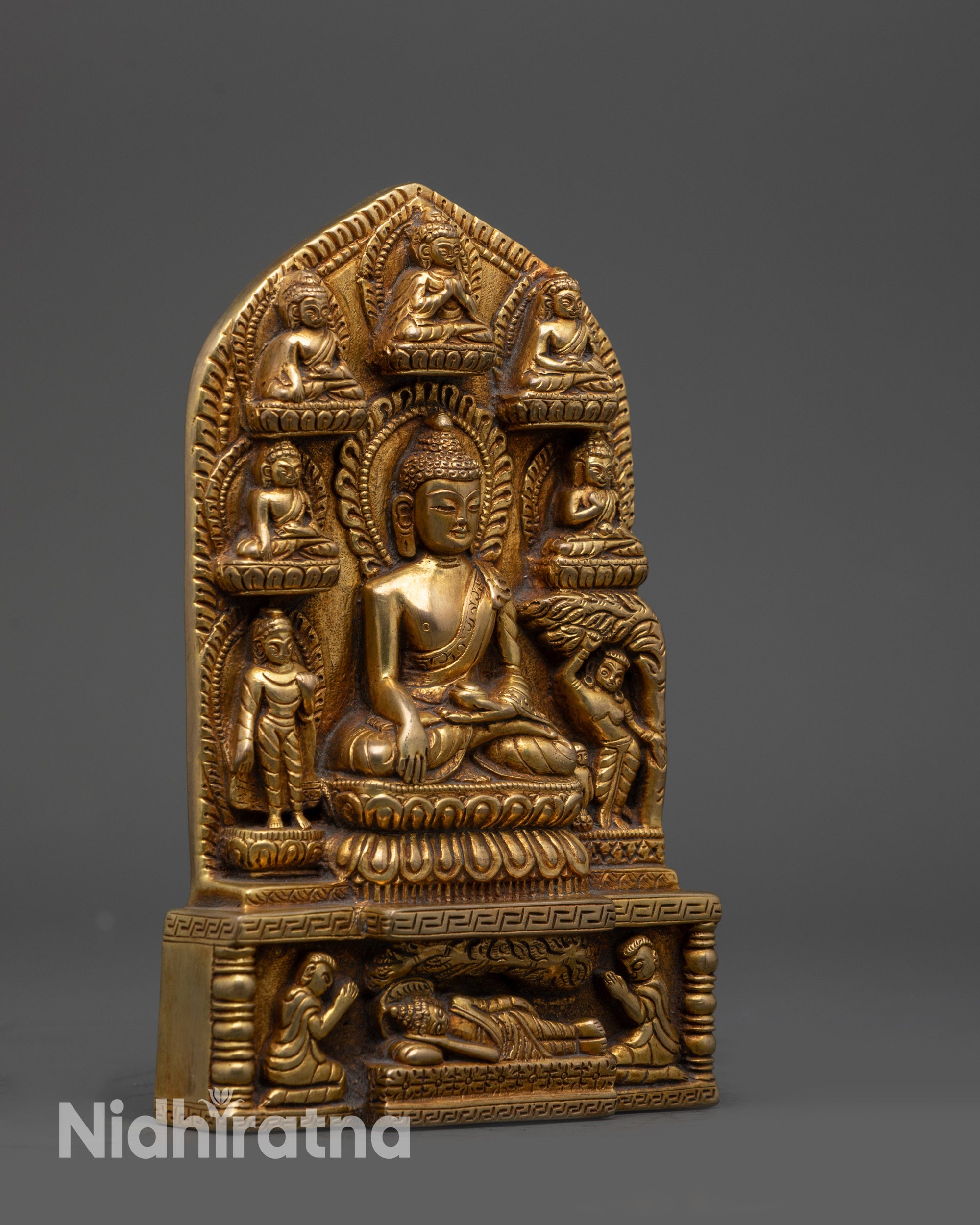 handcrafted meditation altar statue