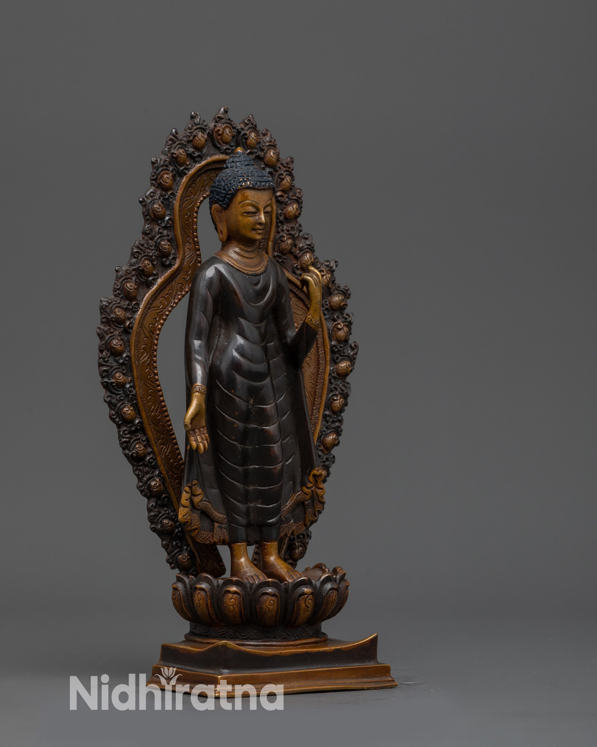 serene meditation altar figure