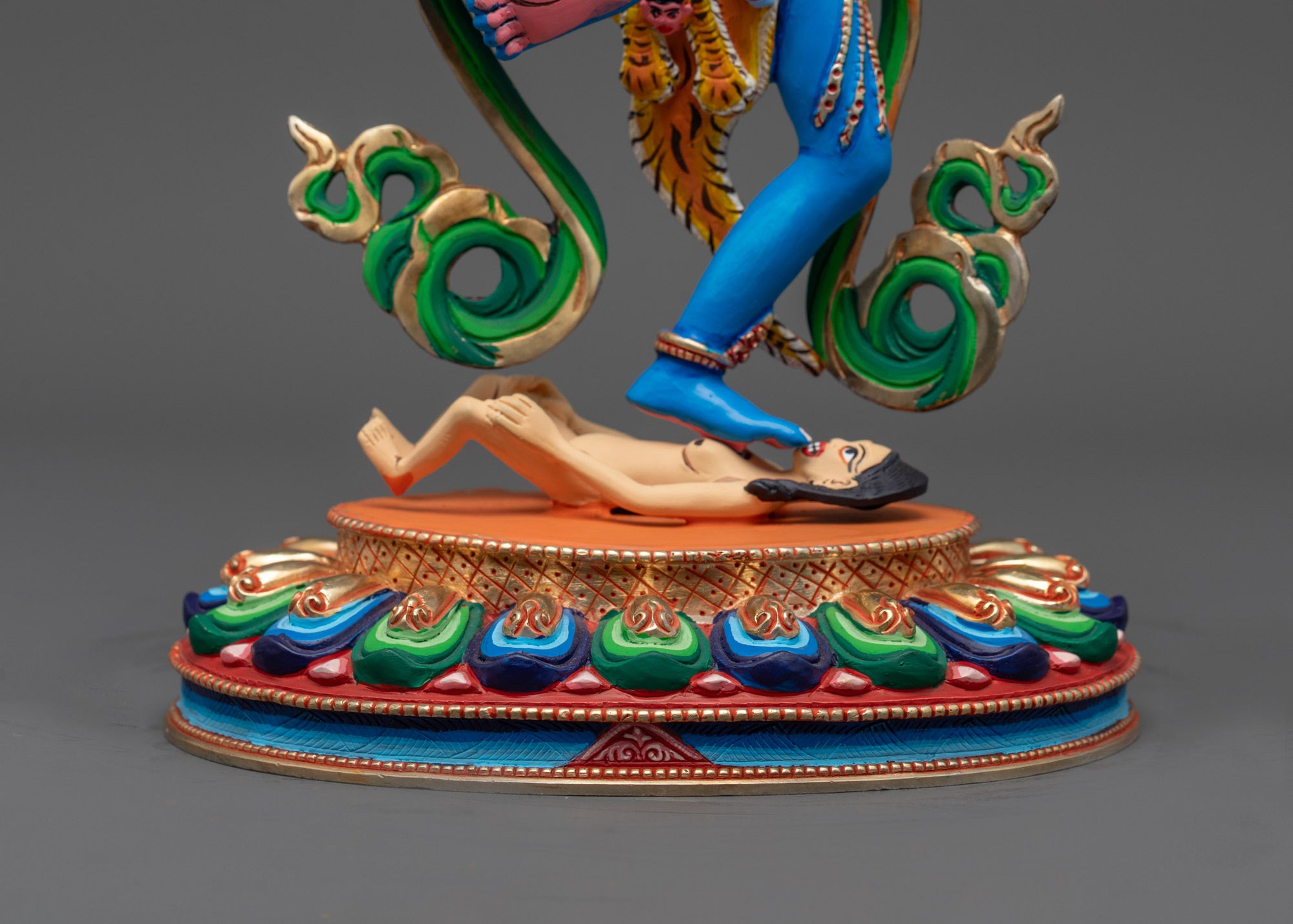 Buy Blue Simha Mukha Statue | Fierce Buddhist Protector Deity