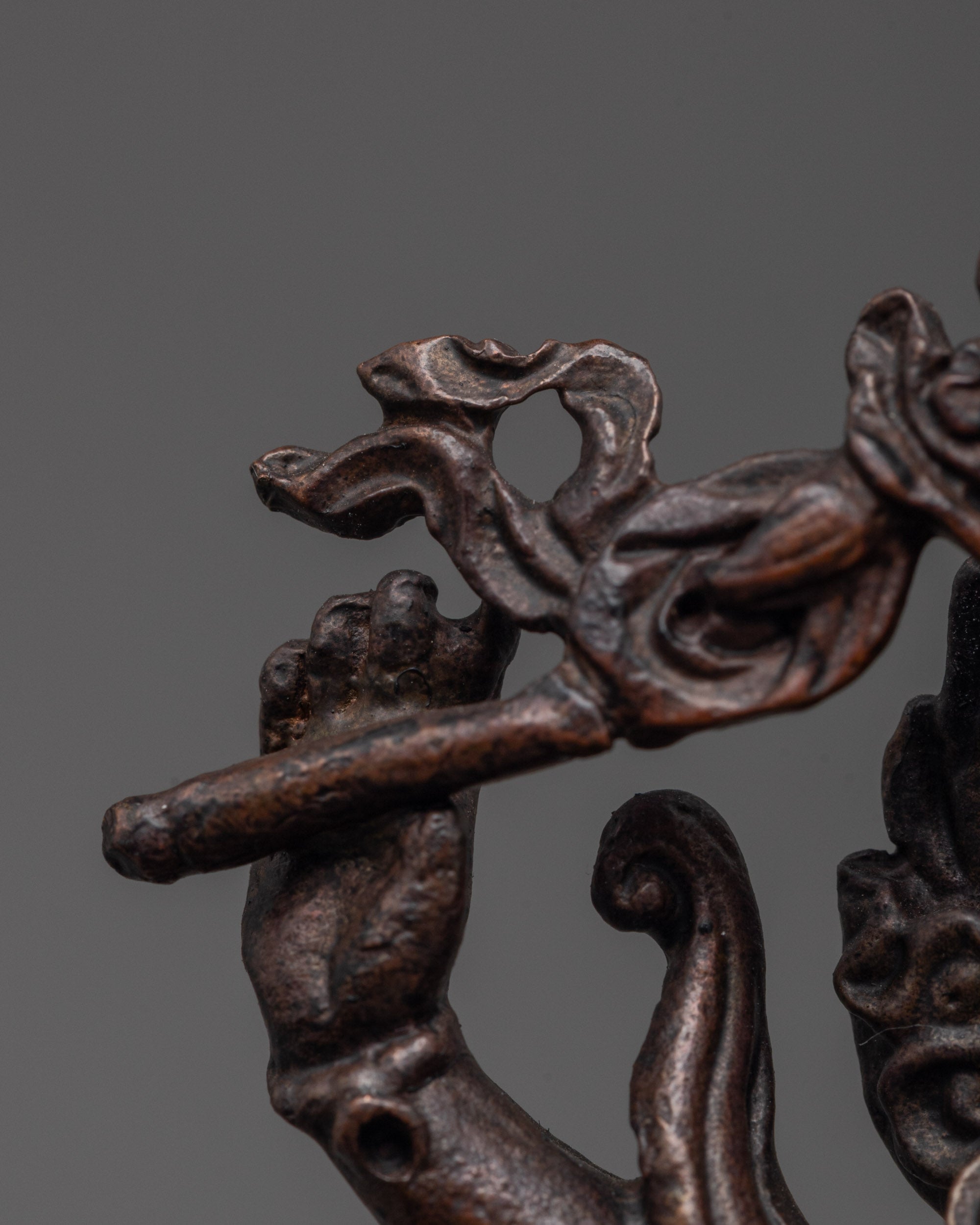 Palden Lhamo Statue | Oxidized Copper Sculpture of Fierce Deity