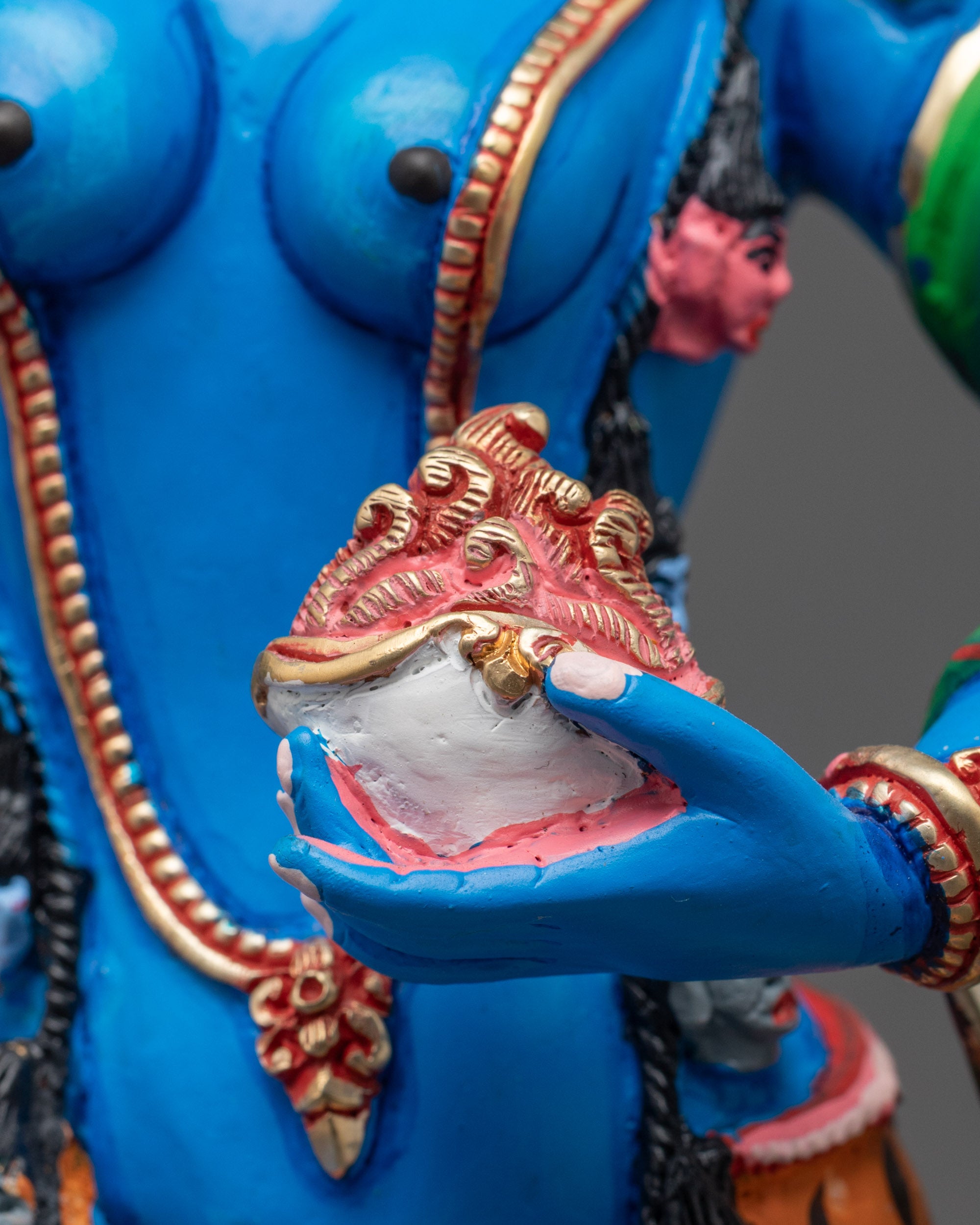 Buy Blue Simha Mukha Statue | Fierce Buddhist Protector Deity