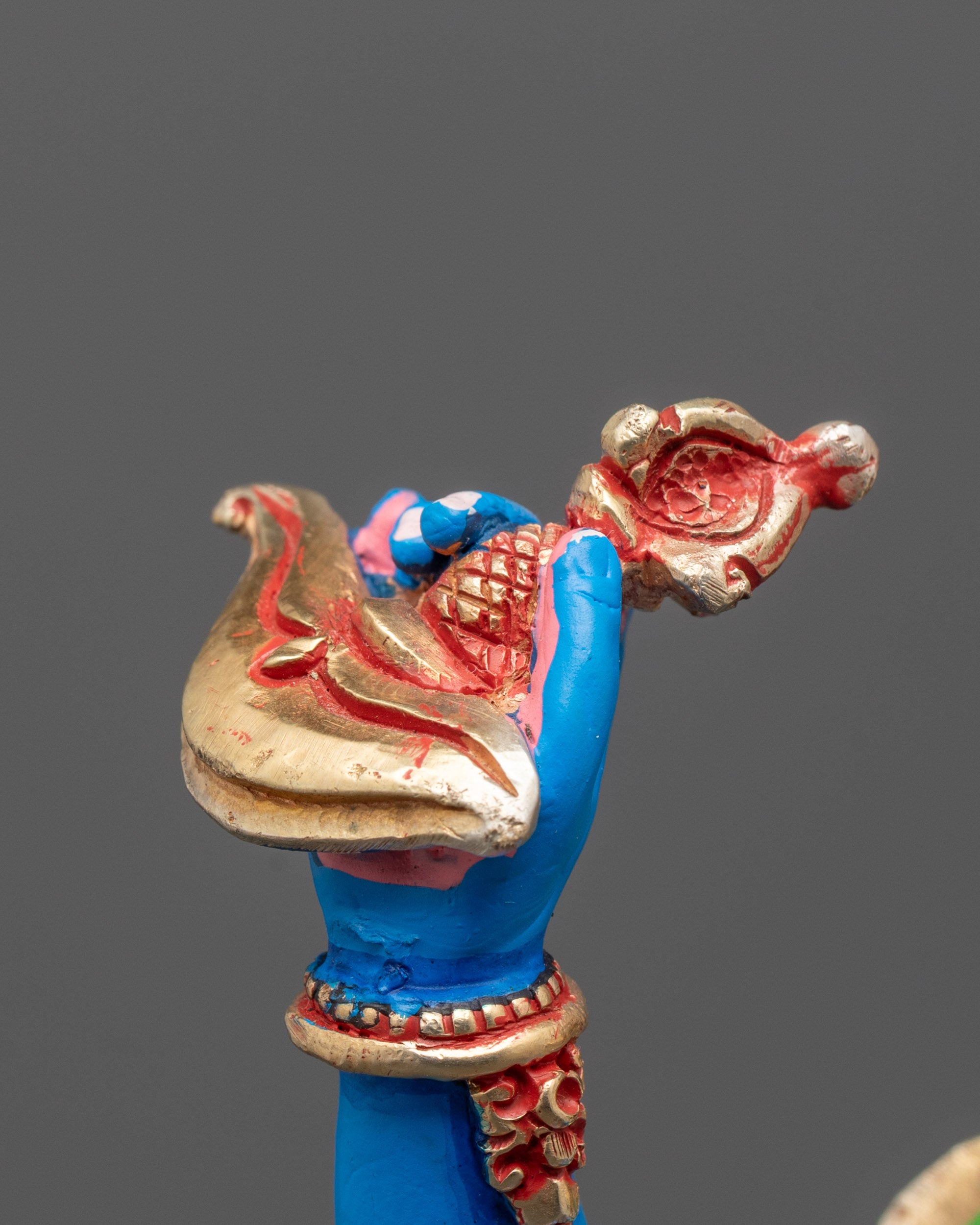 Buy Blue Simha Mukha Statue | Fierce Buddhist Protector Deity
