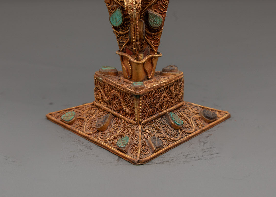 Phurba Hand-carved with Semi-Precious Stones