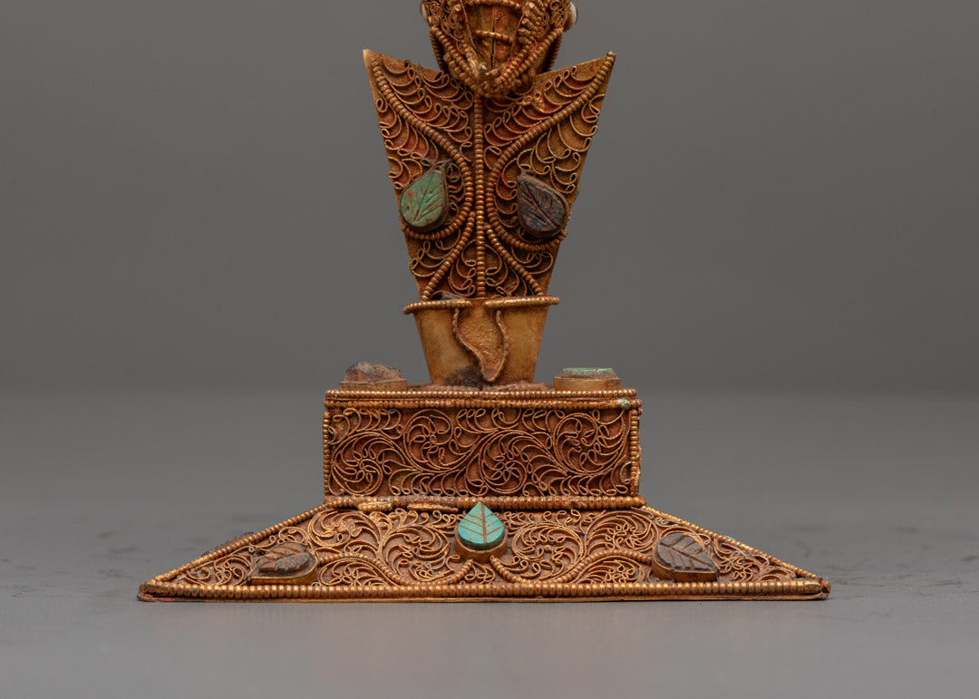 Phurba Hand-carved with Semi-Precious Stones