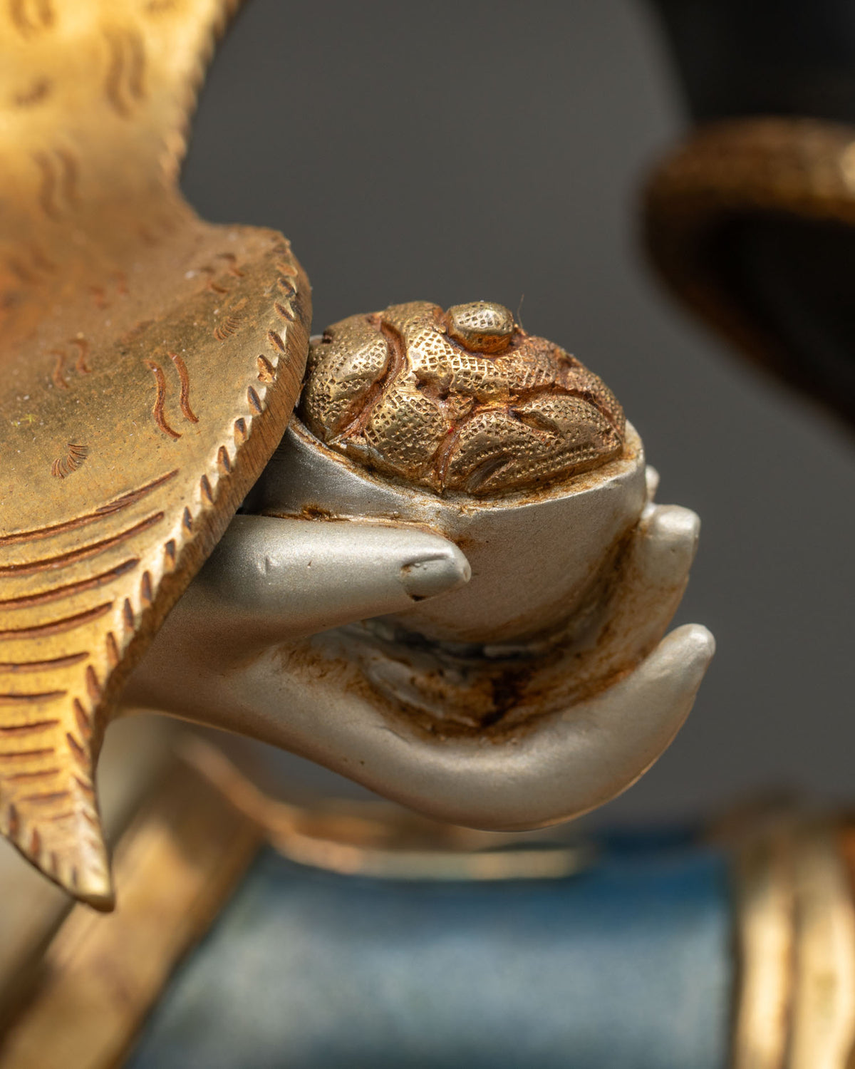 Six-armed Black Mahakala Statue | Wrathful Warrior of Dharma