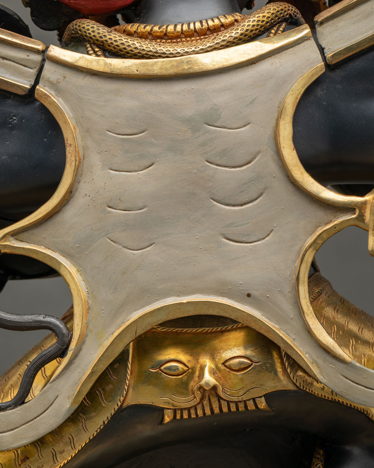Six-armed Black Mahakala Statue | Wrathful Warrior of Dharma