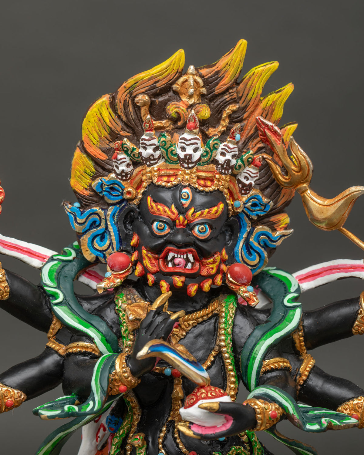 Six Arm Mahakala Statue