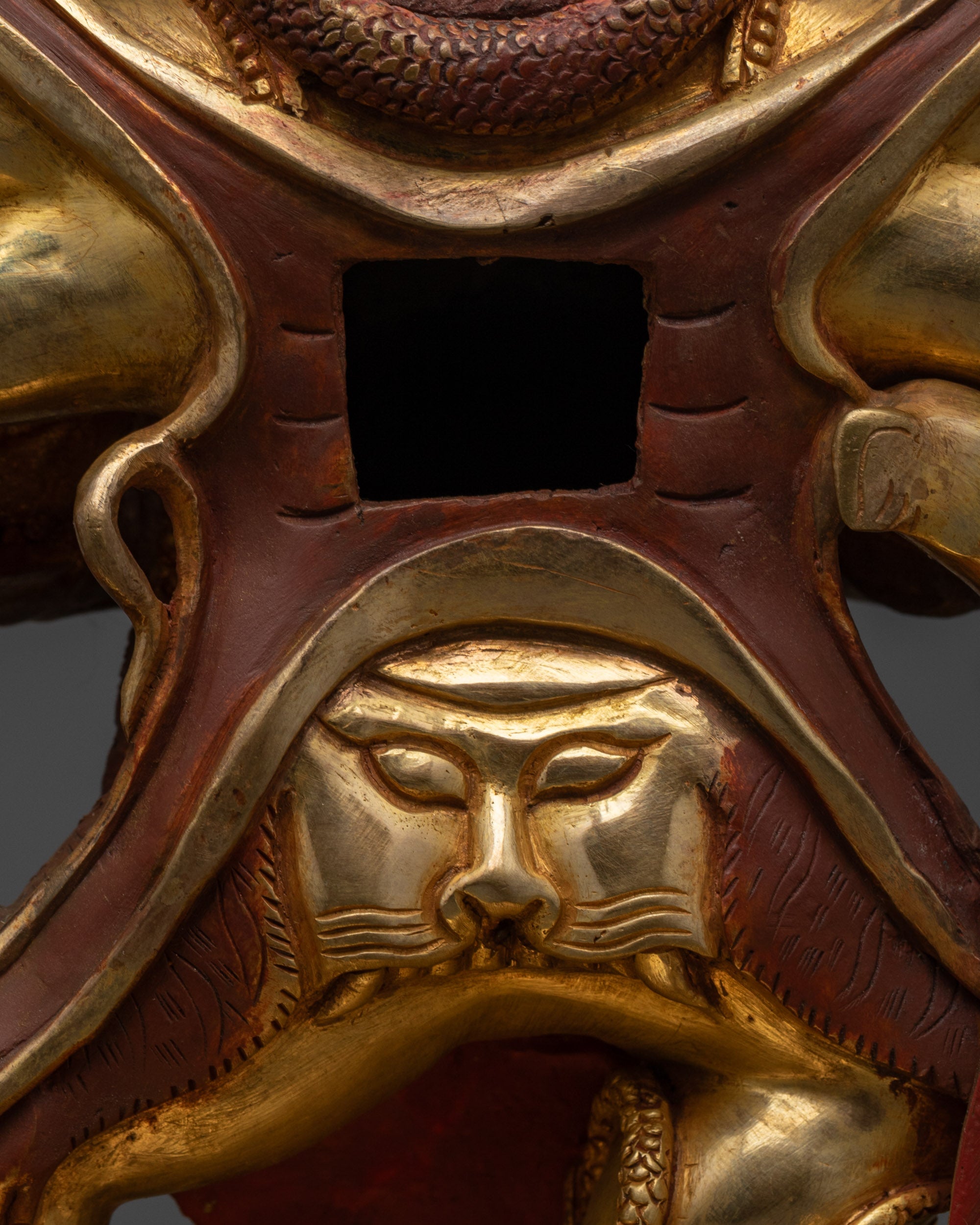 Nepalese Six-Armed Mahakala Statue | Dharma Protector Sculpture