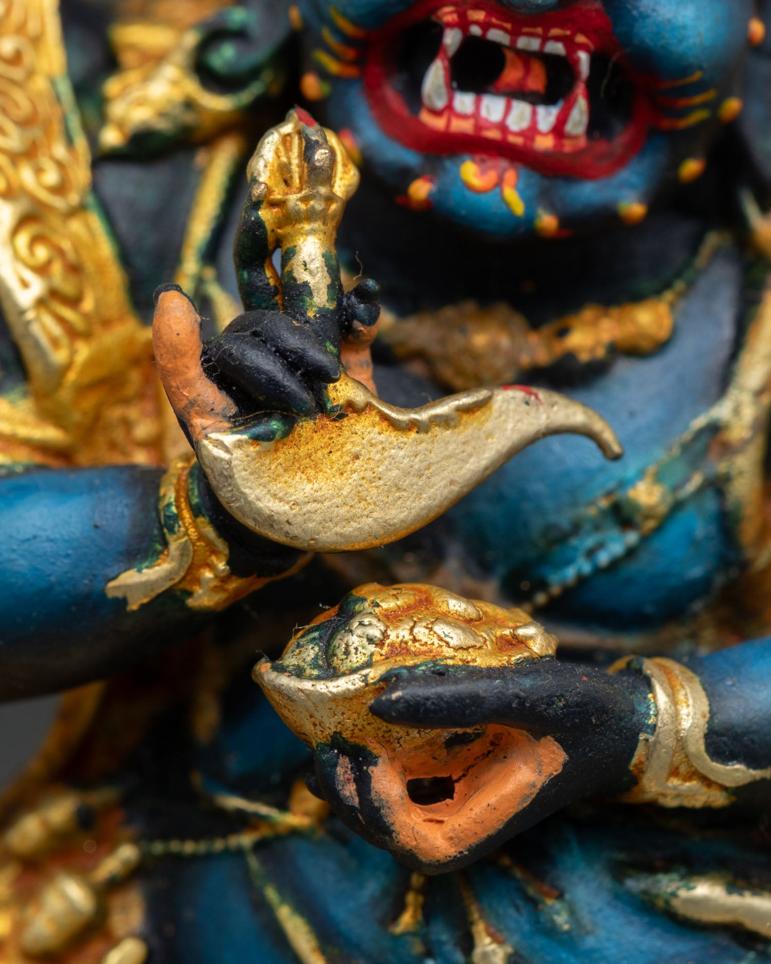 Six-Armed Mahakala Statue | Buddhist Dharma Protector