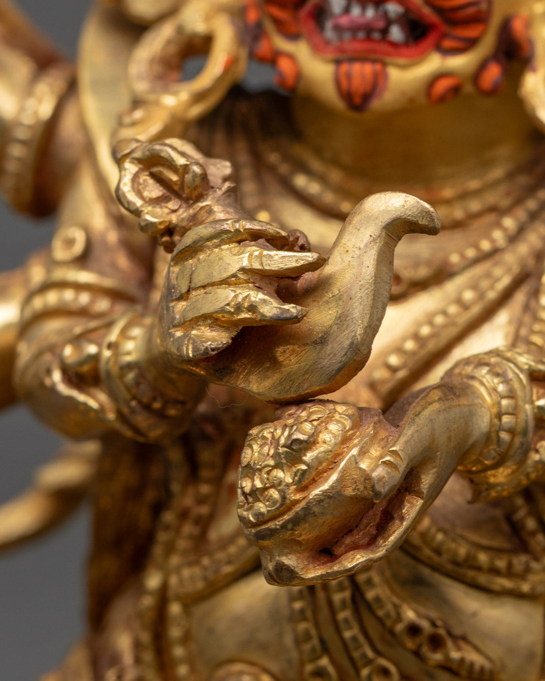 Six Armed Mahakala Statue | Traditional Tibetan Art