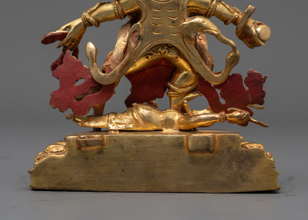 Six Armed Mahakala Statue | Traditional Tibetan Art