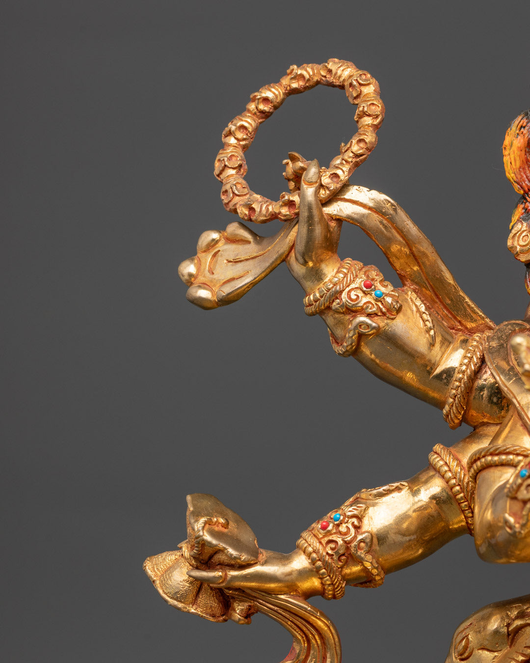 Handmade Six-Armed Mahakala Statue
