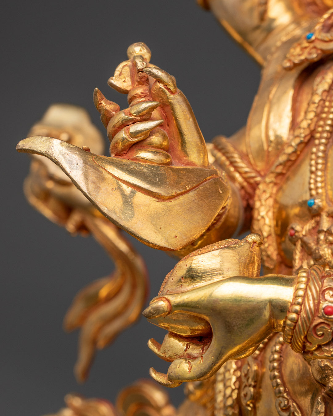 Handmade Six-Armed Mahakala Statue