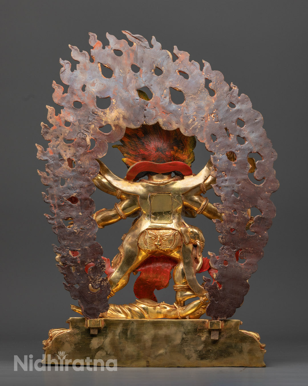 Handmade Six-Armed Mahakala Statue