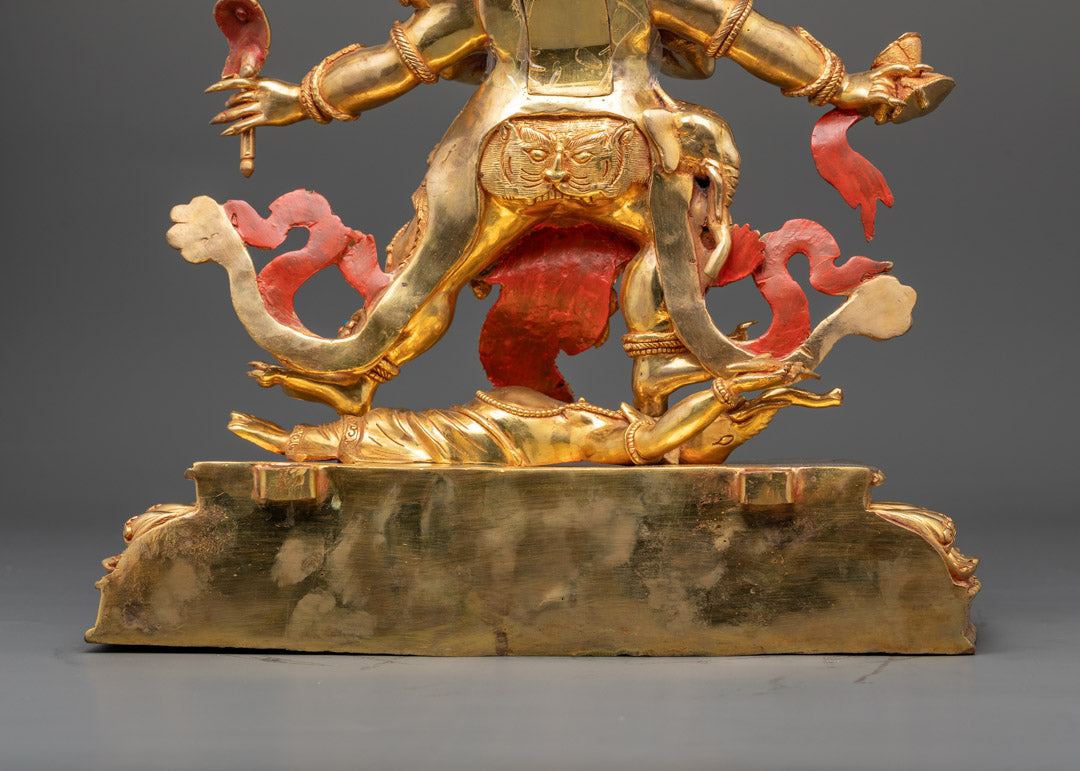 Handmade Six-Armed Mahakala Statue