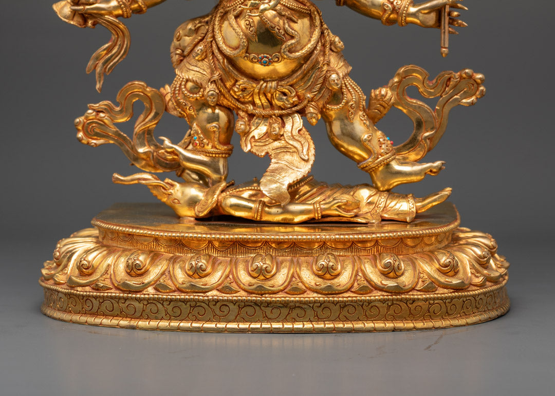 Handmade Six-Armed Mahakala Statue