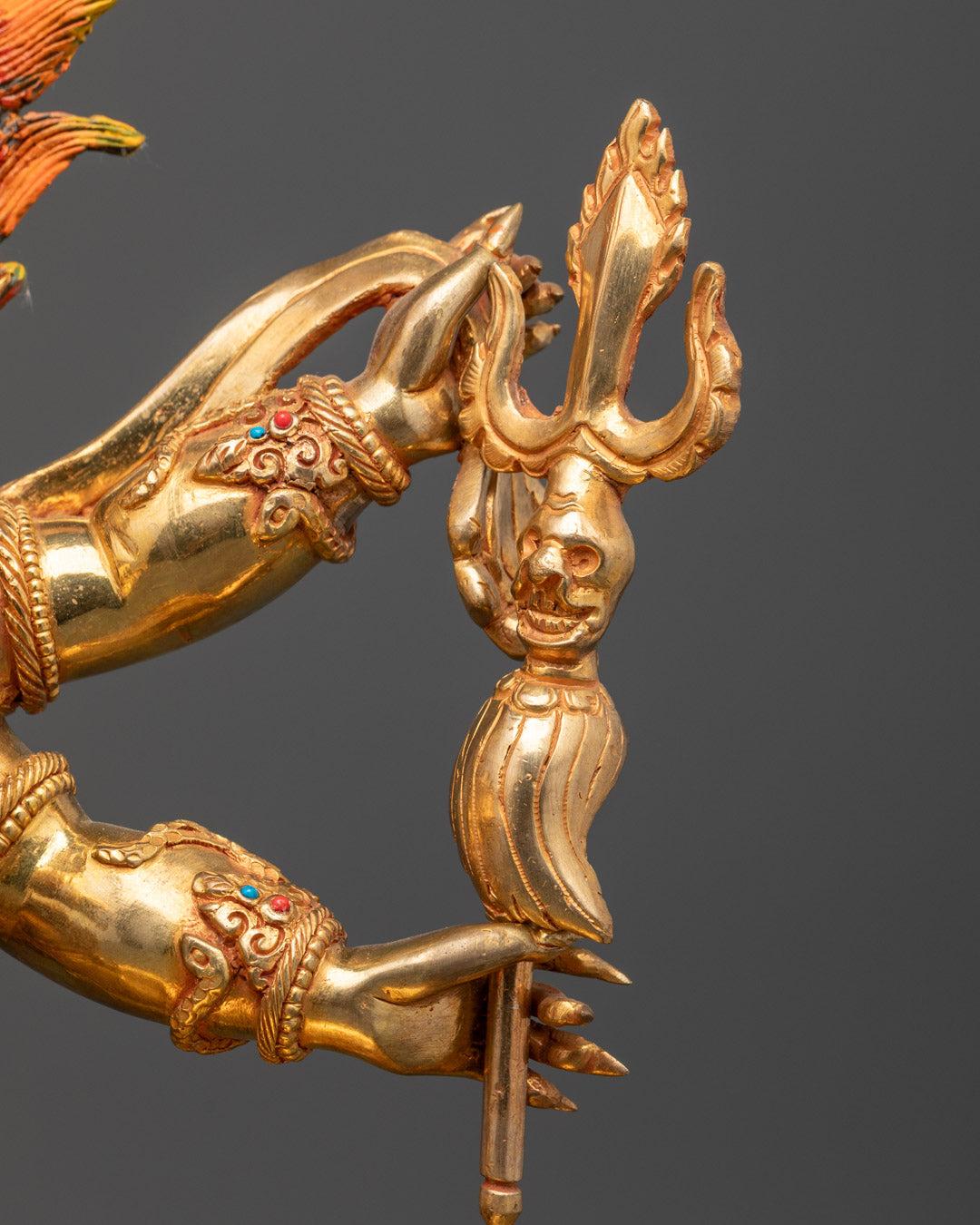 Handmade Six-Armed Mahakala Statue
