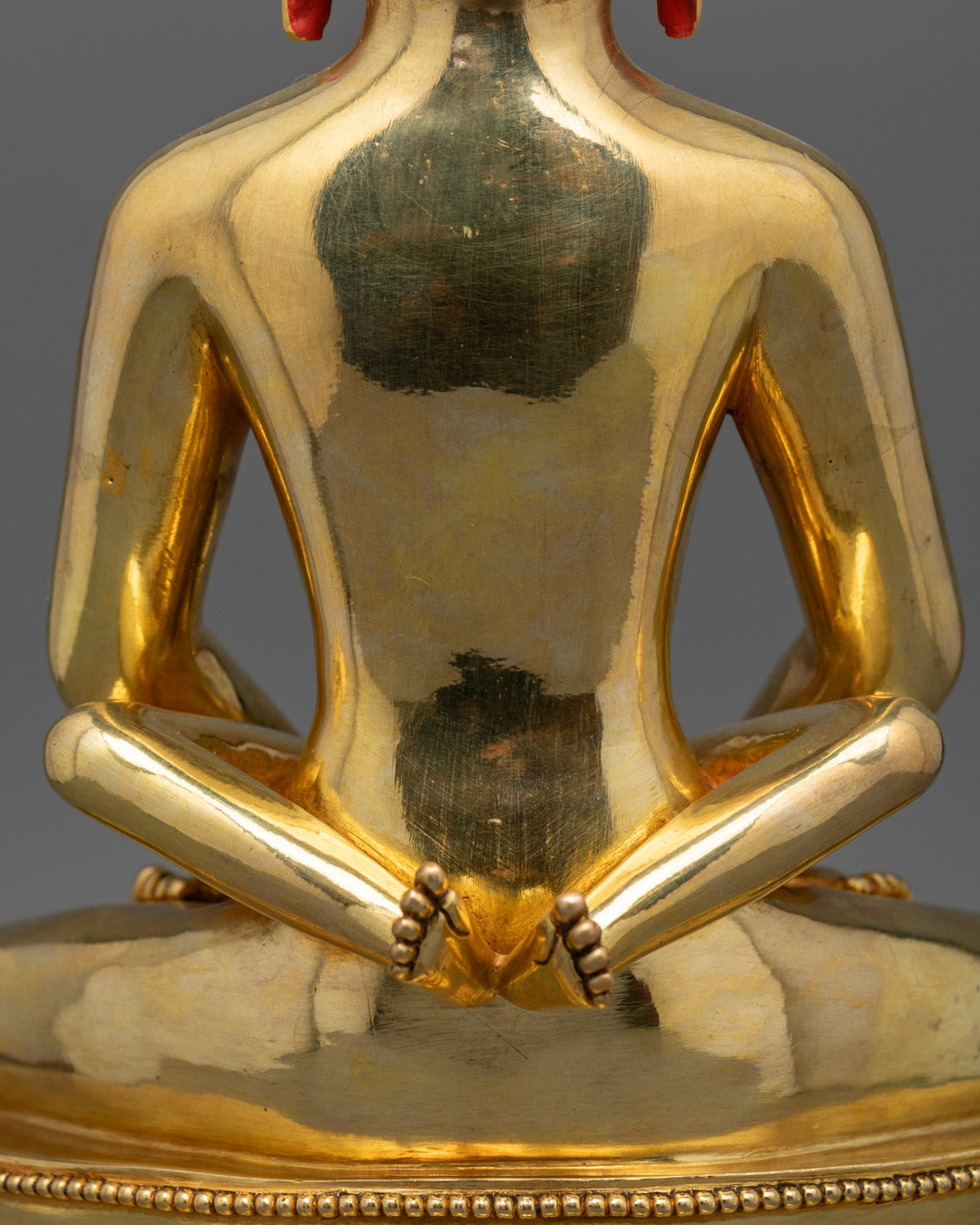 Samantabhadra Buddha Statue | Hand-Carved Gold Gilded Sculpture