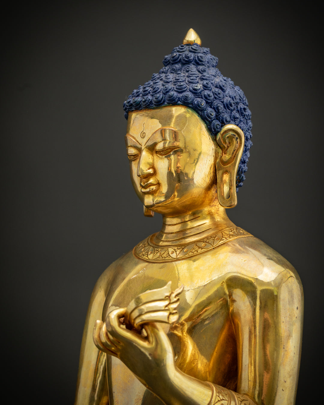 Tibetan Standing Shakyamuni Buddha Statue