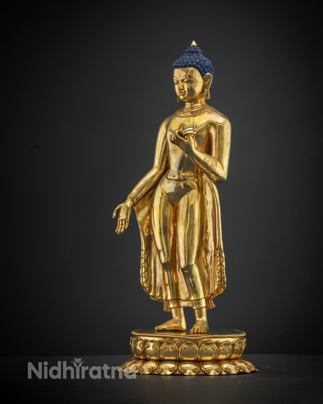 Tibetan Standing Shakyamuni Buddha Statue