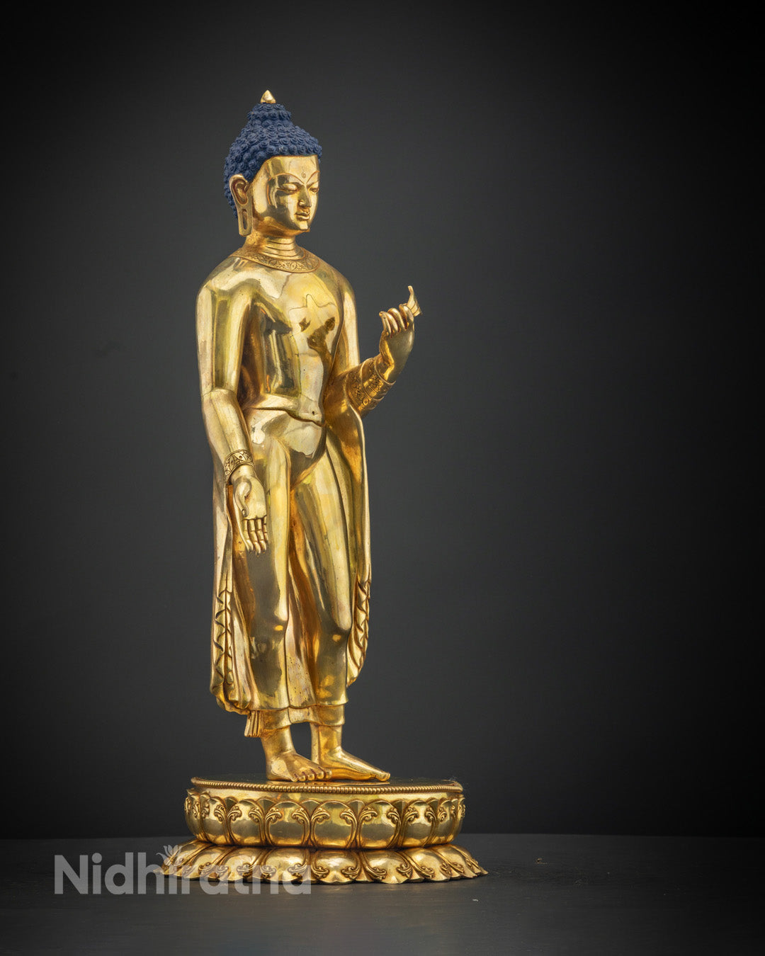 Tibetan Standing Shakyamuni Buddha Statue