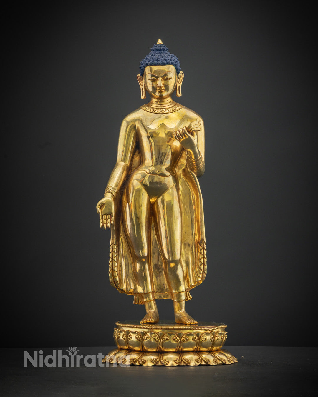 Tibetan Standing Shakyamuni Buddha Statue