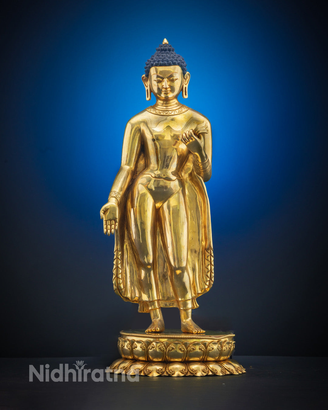 Tibetan Standing Shakyamuni Buddha Statue