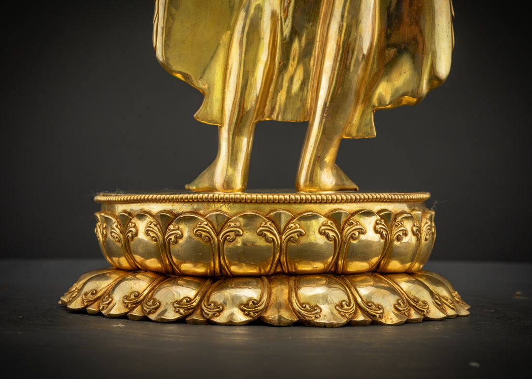Tibetan Standing Shakyamuni Buddha Statue