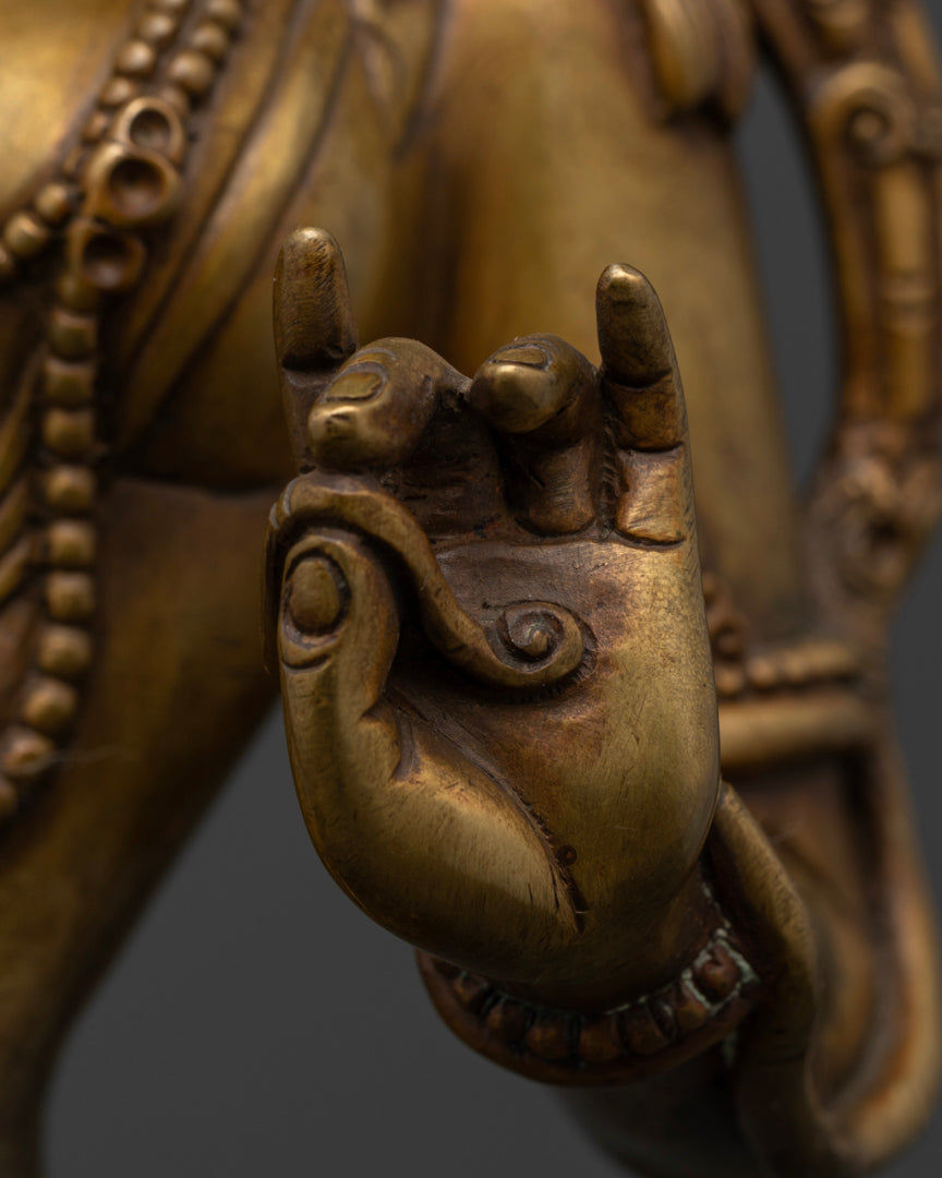 Standing Green Tara Statue | A Powerful Buddhist Sculpture