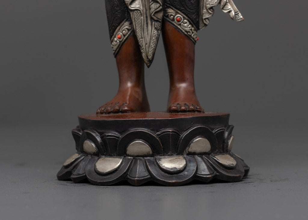 Standing Green Tara Statue: Tibetan Artwork