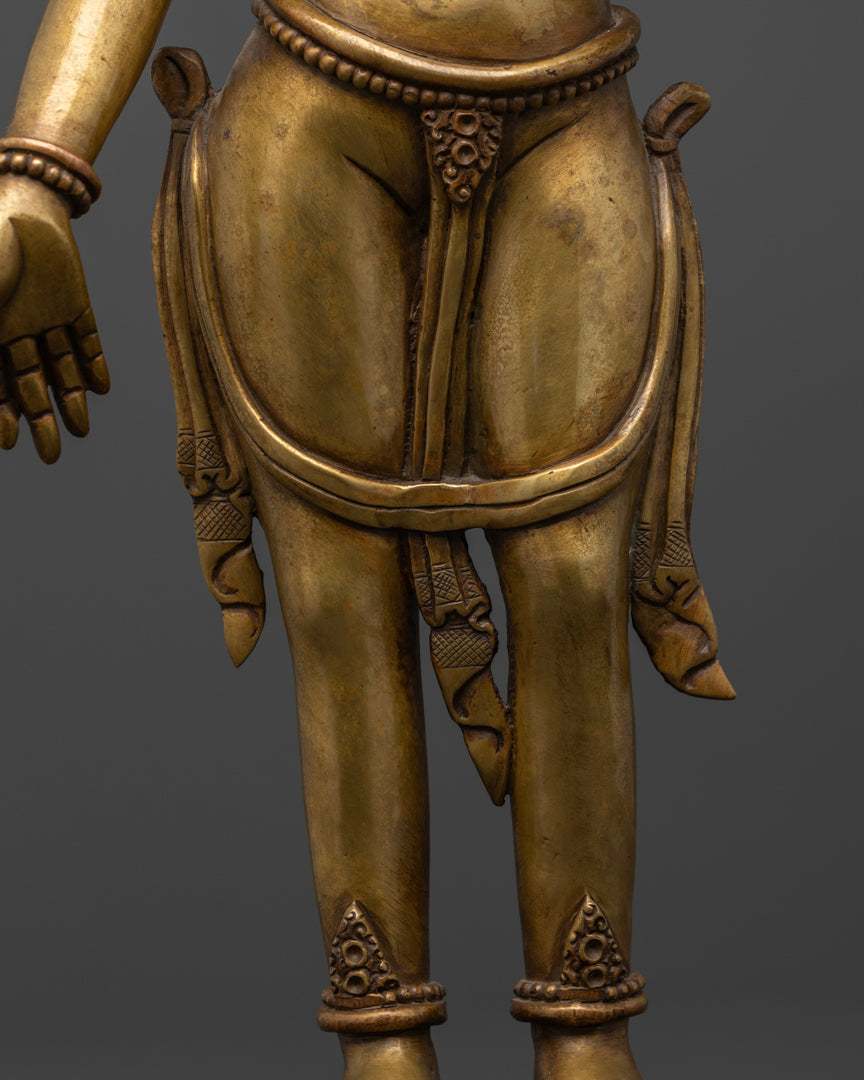 Standing Green Tara Statue | A Powerful Buddhist Sculpture