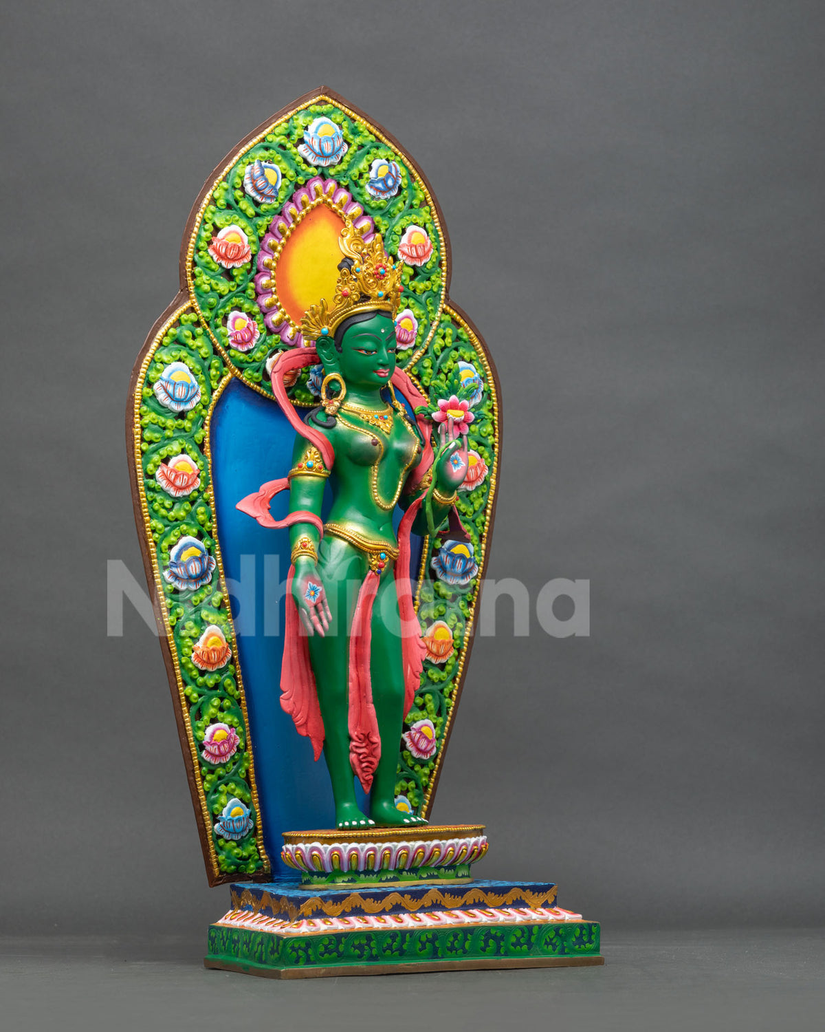 Standing Green Tara Statue